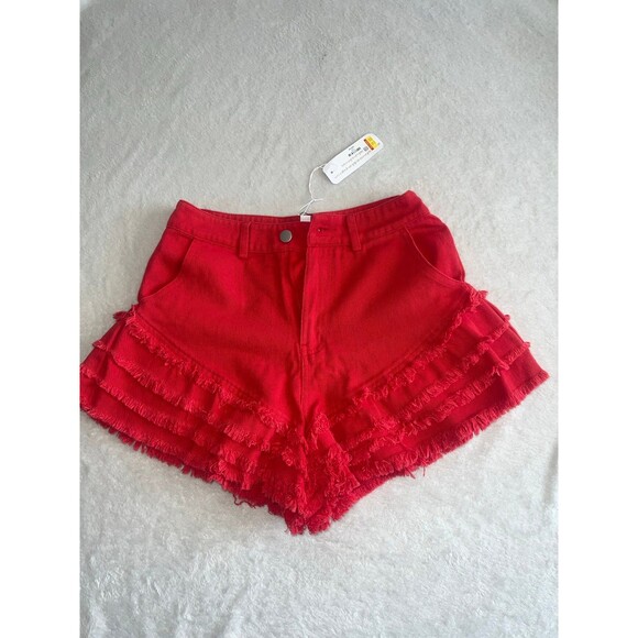 Day & moon deco, red shorts sz S NWT - Picture 1 of 4